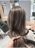 白髪ぼかしコントラストハイライト