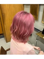 パルムヘアー(Palm hair) 【ブリーチで叶える】ピンク感強めのピンクベージュ