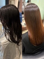 パーマ落としラボ アピッシュ 銀座(apish)&nbsp;パーマ落とし 艶髪 まとまり さらさら 20代30代40代