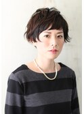 ≪40代女性に！！≫眉上バング×ニュアンスショート