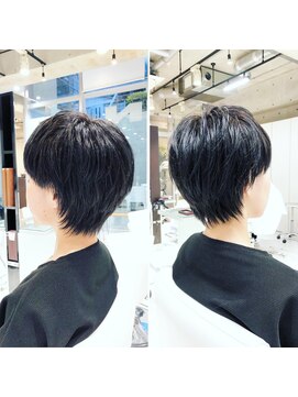 レンジシ オモテサンドウ(RENJISHI omotesando) ダークネイビーのマッシュウルフ！＜本橋寛道＞