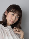 ナチュラル外ハネボブ（＝ダークモカブラウン）