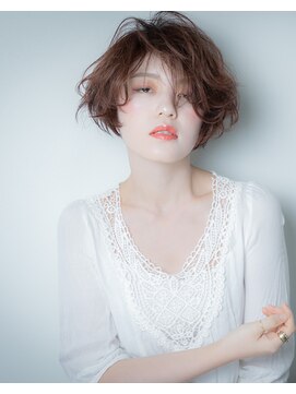 カバーヘア ブリス 大宮西口(COVER HAIR bliss) ピンクカラーxひし形シルエット小顔グラボブｔ大宮20代30代40代