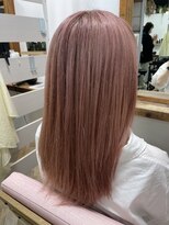 クート(ku-to) ダブルカラーで可愛い薄ピンクをイルミナカラーで/髪質改善も◎