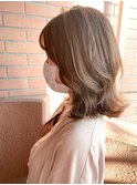 19【katachi 高橋】 細めハイライト*透明感ベージュ