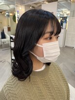 グラマシー アレックス(Gramercy alex)&nbsp;ブルーグレージュ×韓国風ウェーブ/ネイビーグレー20代30代