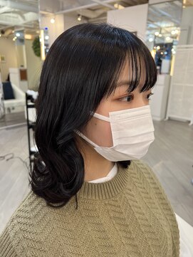 グラマシー アレックス(Gramercy alex) ブルーグレージュ×韓国風ウェーブ/ネイビーグレー20代30代