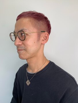 イーストハムアネーロ(EAST HAM anello) メンズ/フェードカット/レッド