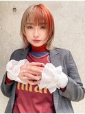 【あきら】レイヤーウルフヘア×ハイトーンデザインカラー