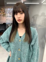 ロンド マーレ 天神大名店(Lond mare)&nbsp;顔周りカット　韓国ヘア　レイヤーカット　グレージュ　グレー系