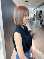 ロンドシエル 横浜(Lond ciel)&nbsp;ボブ×ハイトーン【久保田夢美】横浜ピンクベージュ韓国