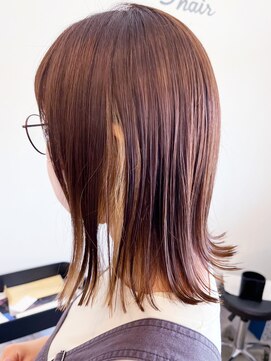 レポヘアー(Repos hair) 20代30代40代大人可愛いイヤリングカラー立体感ロブヘアー