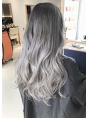 髪質改善カラーホワイトグレージュカラー/グラデーションカラー