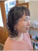 メディアムパーマスタイル