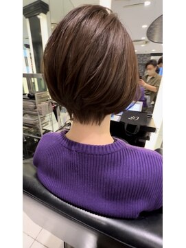 エアー 銀座タワー(AIR) 大人ショート/プレミアムケアカラー/美髪/グラボブ【榛葉】