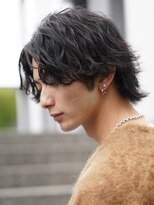 バイフィフス 原宿/表参道(by fifth)&nbsp;メンズウルフ波巻きツイストスパイラルMIXツーブロックパーマ