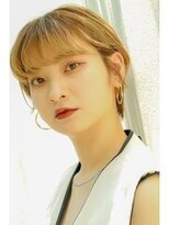 フラミューム 藤沢(flammeum)&nbsp;ショートボブ×ハイトーン【フラミューム藤沢】