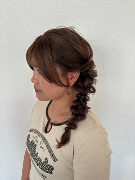 O ゆるふわサイドアップ 結婚式　二次会 ブライダル お呼ばれ