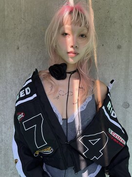 ペレ 梅田(PELE) 前髪/アンブレラカラー/こなれミディ/イメチェン/ウェーブパーマ