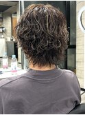 サーフカールスパイラルパーマツイストスパイラルメンズ眉毛