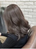 ブリーチなし透明感カラーシルバーアッシュグレージュカラー池袋