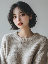 輪郭をカバーできる『ボブレイヤー』で切りっぱなしボブやワンレンボブもぐっとお洒落な印象に♪