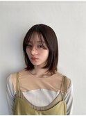 輪郭スッキリレイヤースタイル