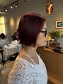 ヘアーループセラデザインワークス(Hair ruup Sela design works) 暖色カラーにパツッとボブ♪