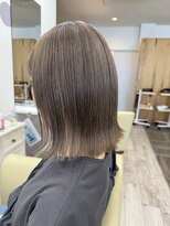 マヤ 昭和店(MYA)&nbsp;ミルクティーベージュ/切りっぱなしボブ/外はね