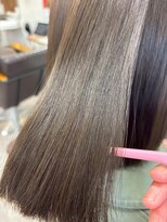 ベリテ 津田沼駅前店(verite)&nbsp;着物ヘア/ダークアッシュ/ミディアムレイヤーカット津田沼駅前