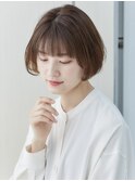 『アンフィニー東銀座』大人可愛い小顔ショートボブ丸み前下がり