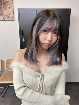 フェイスフレーミング/ペールラベンダー/顔周りレイヤー