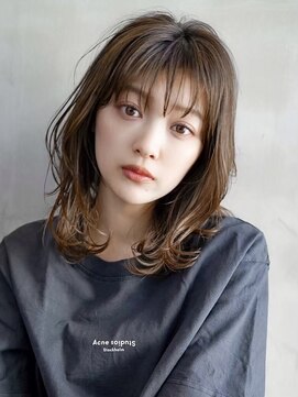 ギークス(GEEKS) 【GEEKS渋谷】冬カラー/艶グレージュ/20代30代/伸ばしかけロング