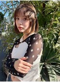 ACE 横浜 ぱっつんボブ×ブラウン