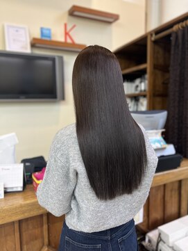 トータルビューティーサロン トップスタイル ツヤあるブラウンカラー