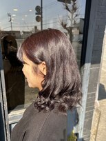 アンサー(answer) 【カラー×パーマ】ラベンダーグレージュ+ラフパーマ