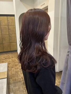 ヘアーアイスカルテット(HAIR ICI QUARTET) ブリーチなしカラー◎ピンクベージュ×ロング艶髪