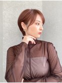 ハンサムショート/丸みショートボブ/20代30代40代50代/顔周り