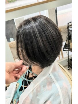 エメヘアデザイン ルイス(Aimer Hair Design Lewis) コントラスト白髪ぼかしハイライト◎