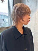 デート 綾瀬店(DATE) ミルクティーベージュ×ショートウルフレイヤー