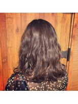 ブルー(BLUE)&nbsp;セミディ×グレージュ