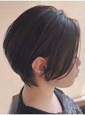 耳掛けハンサムショート