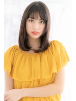 ミック 日暮里店(miq)&nbsp;オフィスでもGOOD！シースルーバング黒髪ワンカールa