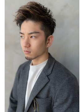 オースティン 門前仲町(AUSTIN) ビジネスツーブロックOK★かき上げトランクスヘアくせ毛風パーマ