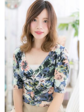 ミック ヘアアンドビューティー 大山店(miq  Hair&Beauty) リラクシーゆるふわなみなみウェーブ流れるレイヤーa1