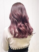 アイティーバイアルバム 下北沢店(IT by ALBUM)&nbsp;ラベンダーピンク_アースカラーくびれヘアツートン_ba374091