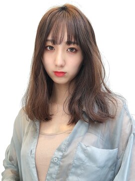 アイティーバイアルバム 松戸店(IT by ALBUM) ゆるウェーブ_アースカラーくびれヘアツートンカラー_8038