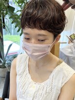 コス(kos)&nbsp;大人可愛い/ココアベージュ/グレージュカラー/ボブウルフ/黒髪