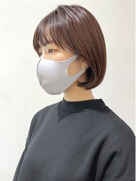 アイティー バイ アルバム 浦和店(IT by ALBUM) タンバルモリベージュ_外ハネボブセクションカラー_ba363651