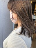 ミディアムヘアデザインカラー〔八戸美容室・田向美容室〕